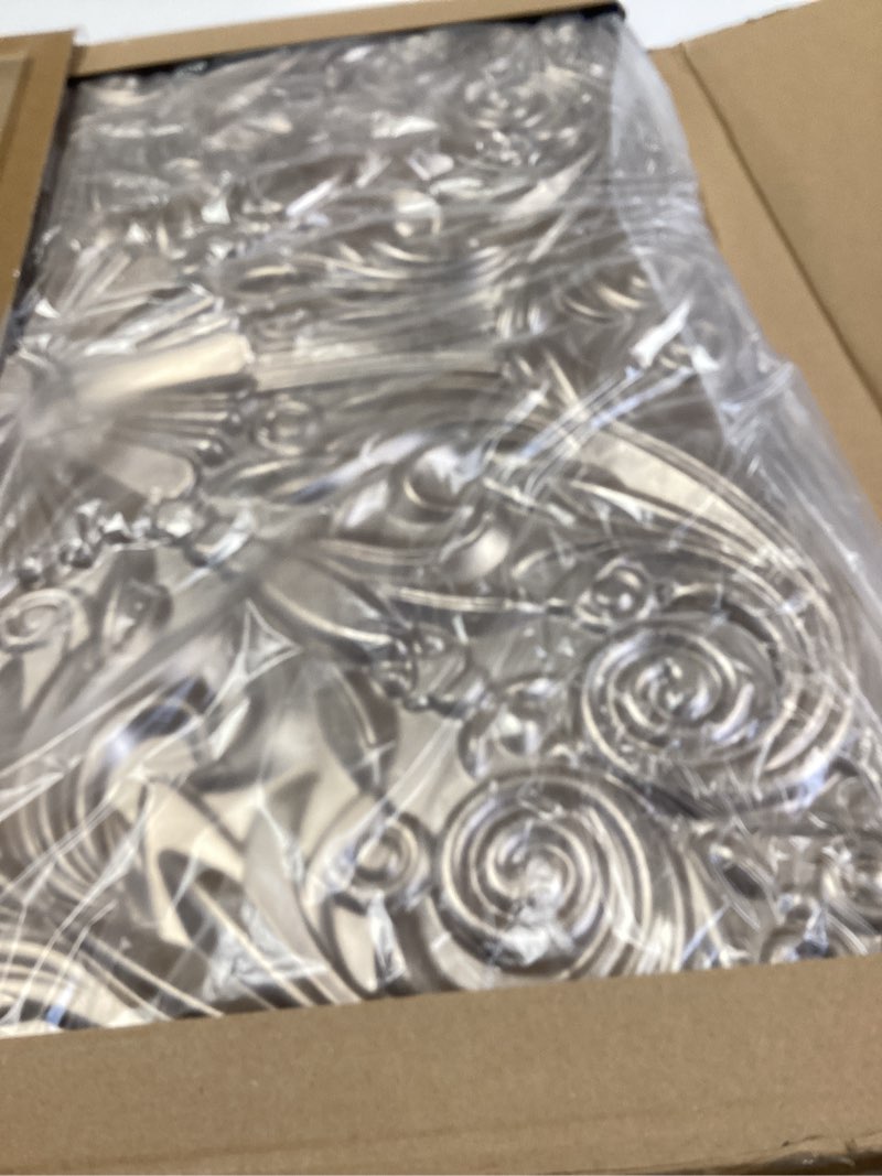 Condition photo showing Good Condition for art3d decorative ceiling tile 2x2 glue up, lay in ceiling tile 24x24 pack of 12pcs spanish floral in antique gold 24"x24" antique gold
