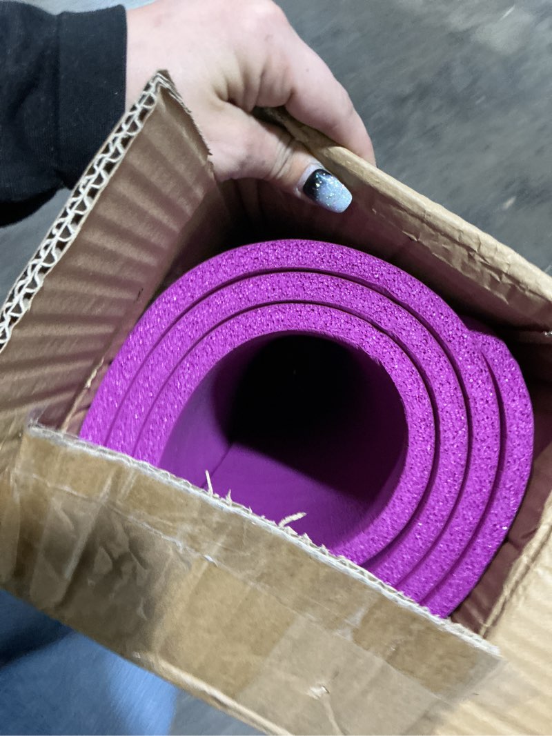 Condition photo showing Good Condition for cap barbell 1/2-inch high density exercise yoga mat with strap | multiple options wine yoga mat