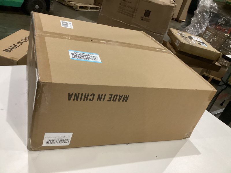 Condition photo showing New/Like New for 18'' flush mount ceiling light modern farmhouse drum ceiling light fixture with linen fabric shade 3-light drum ceiling lighting round semi flush lighting for bedroom hallway living room 18 inch