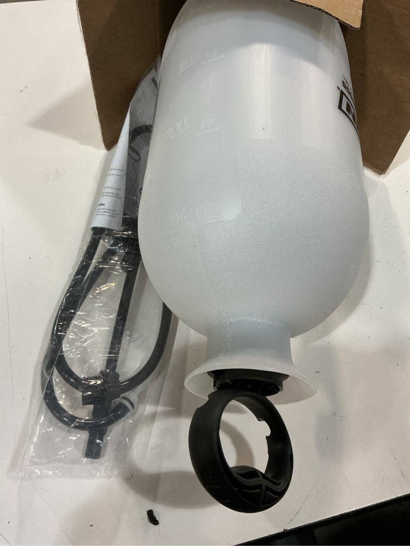 Condition photo showing Good Condition for chapin 2-gallon pump sprayer, reliable spray for daily use | lightweight tank; for home and garden use, for weed control, plant feeding and cleaning with adjustable nozzle and long hose