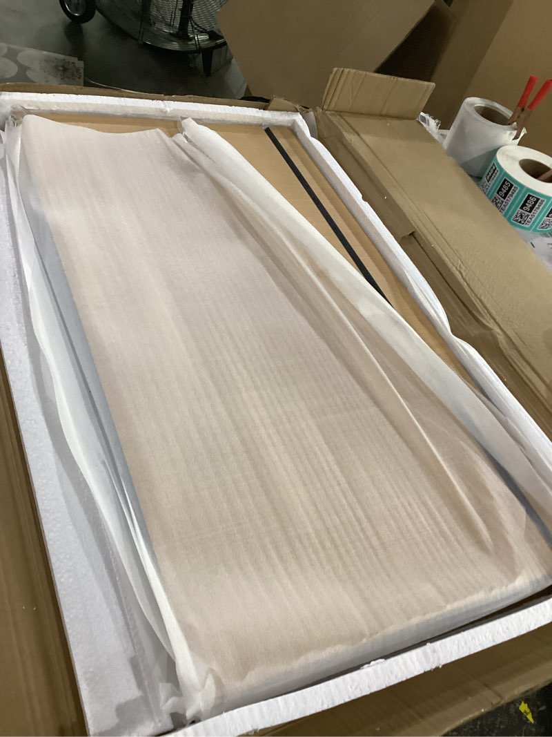 Condition photo showing Good Condition for 4 pcs wire rack covers, 33x16x2 in, pvc removable shelf liners, wood-look shelf cover for pantry closet bathroom kitchen, original wood original wood 33×16×2in