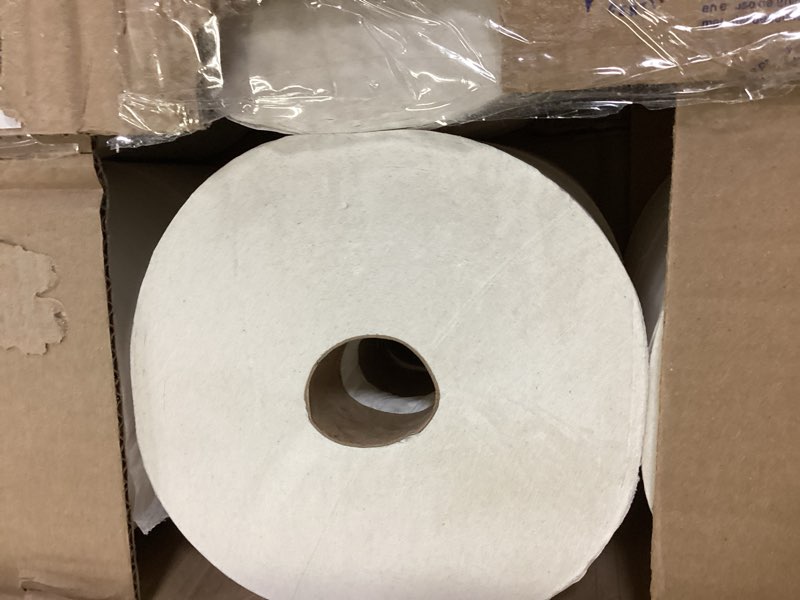 Condition photo showing As Is for tork opticore® mid-size toilet paper roll white t10, universal, 2-ply, 12 x 2000 sheets, 160090