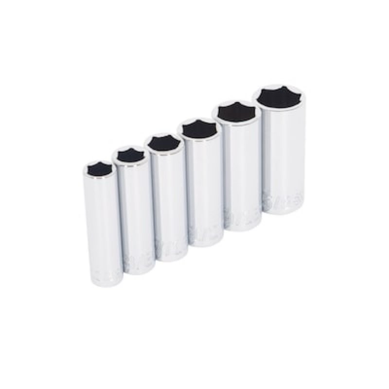 kobalt 1/4-in drive standard (sae) deep socket set 6 -pieces