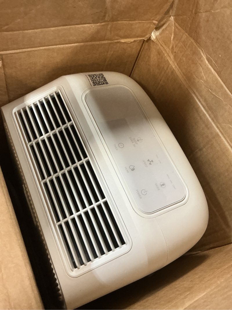 Condition photo showing As Is for knka 2500 sq.ft dehumidifiers for home with drain hose max 34 pints, dehumidifier for basement, bedroom, bathroom, large room, three modes, intelligent humidity control, dry clothes, 24hr timer