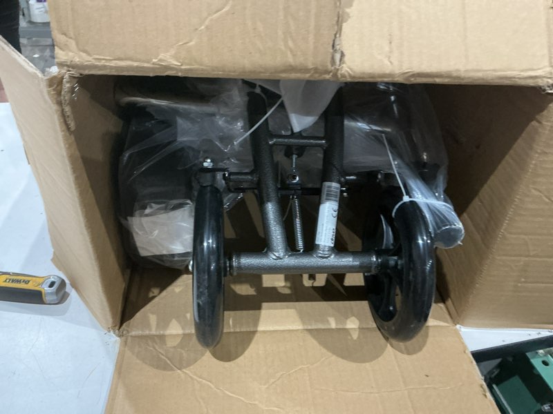 Condition photo showing Good Condition for drive medical 796 adjustable height steerable knee walker knee scooter leg walker crutch alternative, dual pad with basket and hand brake 350 pound weight cap