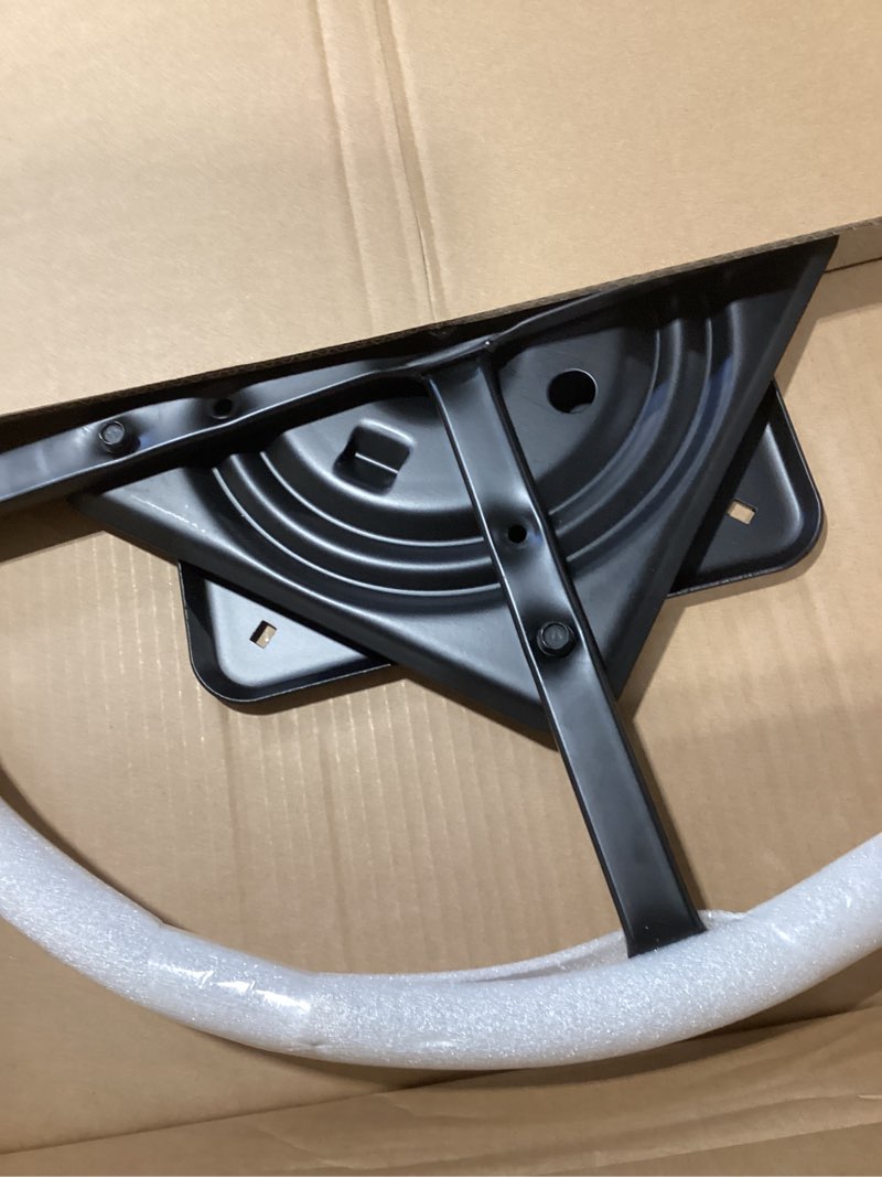Condition photo showing New/Like New for 22" recliner ring base heavy duty metal chair sofa furniture swiveling bottom replacement part with 10 inch plate 22 inch