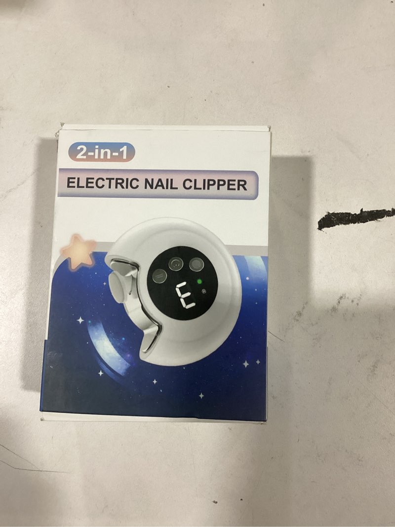 Electric Nail Clipper, Baby Nail Clipper with File & 3 Speed Gears, Electric Baby Nail Trimmer with 