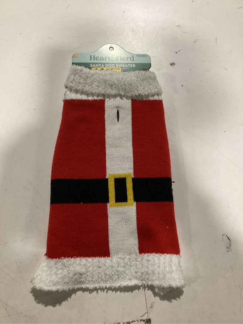 Heart & Herd Red Santa Dog Pet Sweater Small