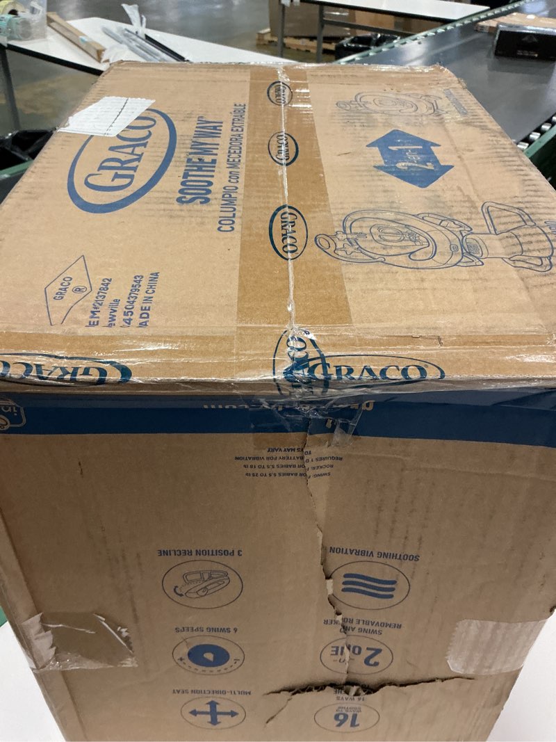 Condition photo showing New/Like New for Graco Soothe My Way with Removable Rocker, Madden - Versatile Baby Swing & Portable Rocker