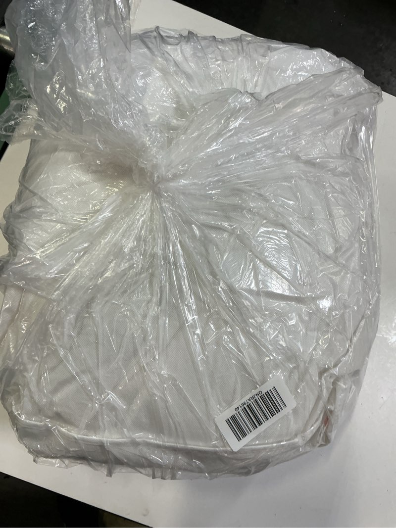 Condition photo showing As Is for lightweight premium down duvet insert, full/queen, down