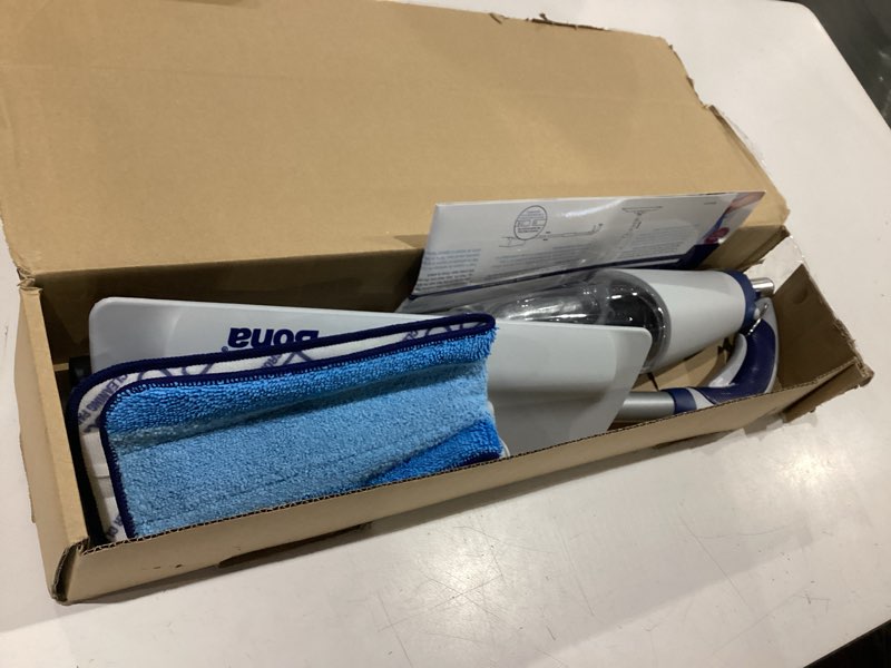 Condition photo showing Good Condition for bona spray mop air - includes multi-surface floor cleaner concentrate and microfiber pad - lemon mint scent - lightweight & compact mop
