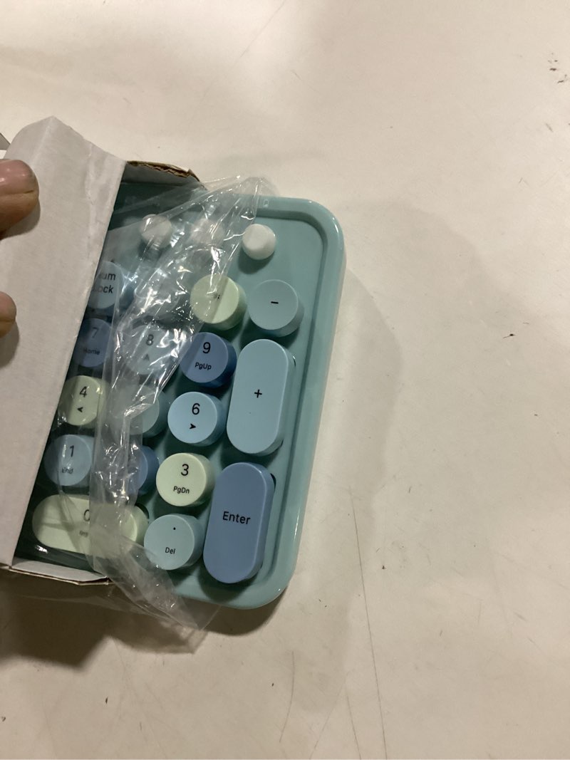 Condition photo showing Good Condition for mofii wireless keyboard and mouse combo, blue colorful round key typewriter keyboards, 2.4ghz full size keyboard computer mice, usb receiver plug and play, for laptop, pc, chromebook, smart tv