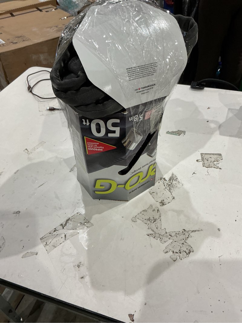 Condition photo showing As Is for zero-g teknor apex 5/8-in x 50-ft premium kink free woven gray hose