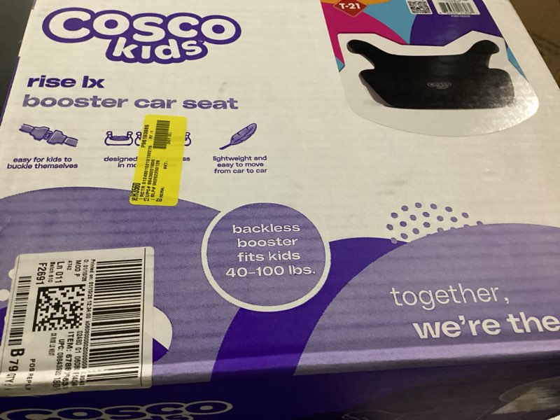 Condition photo showing New/Like New for cosco topside backless booster car seat, lightweight booster seats for cars 40-100 lbs, backless booster seat for car, organic waves organic waves 1 pack