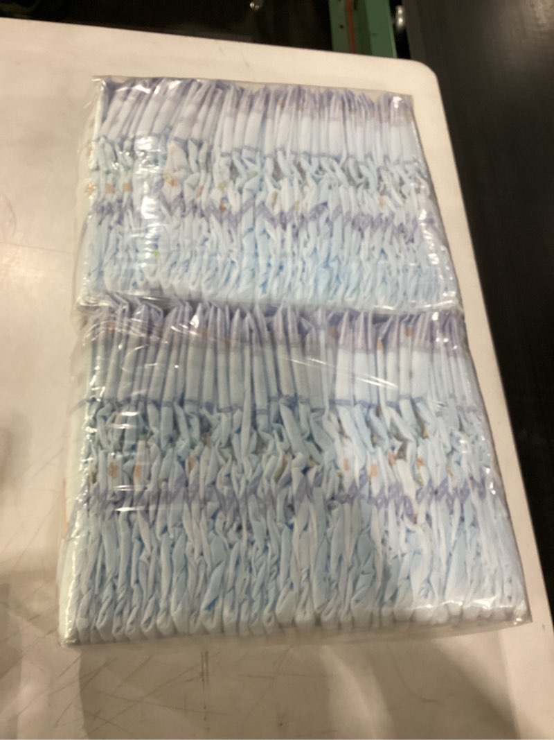 Condition photo showing New/Like New for luvs size 4 baby diapers, platinum protection bluey diapers for day & night, size 4, 66 count (packaging may vary) size 4 66