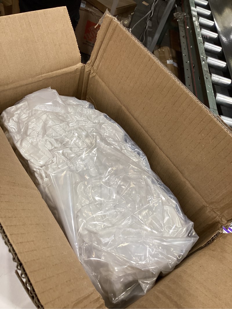 Condition photo showing New/Like New for HIGOGOGO Round Stuffed Pouf Ottoman, Corduroy Poufs with Foam Chunk Filling, Furry and Fluffy Pouf Foot Stool Storage Ottoman, 20 X 15 Floor Poufs Foot Rest for Living Room, Beige 20 inch Beige