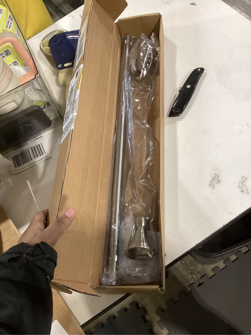 Condition photo showing Good Condition for amazon basics straight modern towel bathroom bar, 24 inch, satin nickel