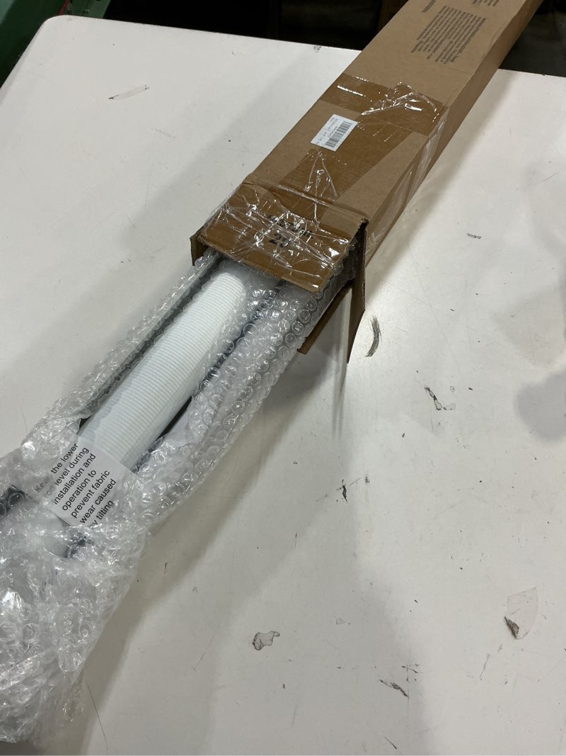 Condition photo showing Good Condition for seeye cordless zebra blinds for window, french door blinds free-stop roller window shades with valance 29" w x 90" h, light filtering window treatment sheer blinds & shades easy to install, white white - light filtering 29"w x 90"h