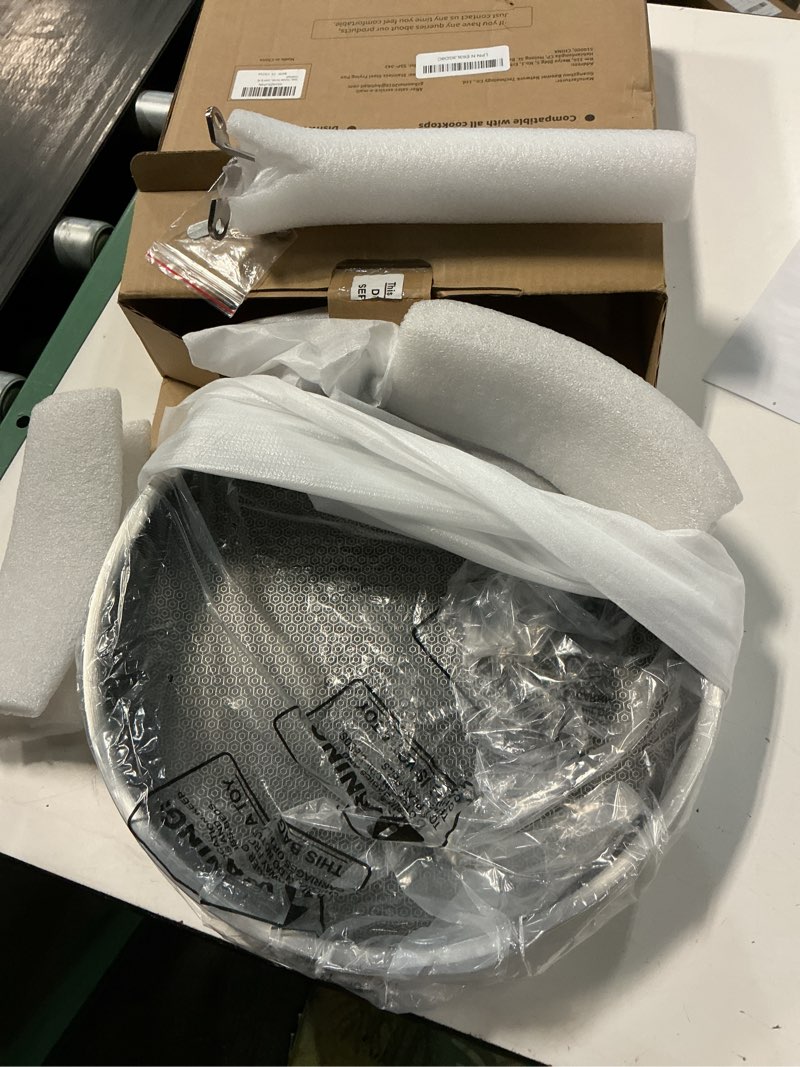 Condition photo showing Good Condition for non stick frying pans, 12-inch hybrid frying pans nonstick stainless steel skillets, dishwasher & oven-safe, stay-cool handle, pfoa free cookware, compatible with all cooktops stainless steel 12"