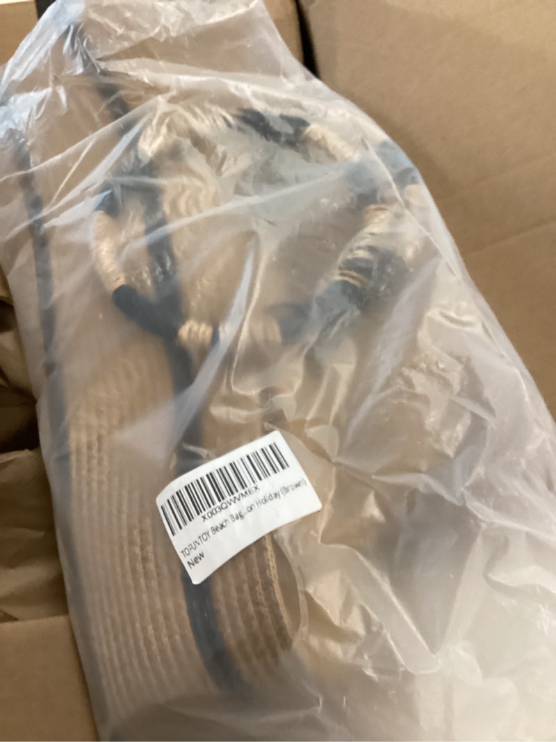 Condition photo showing Good Condition for Beach Bags for Women Straw Tote Bag Summer Beach Bag Large Woven Straw Bag for Beach Vacation Holiday