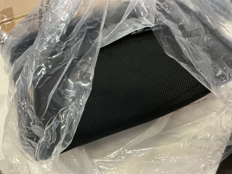 Condition photo showing Good Condition for amazon basics rectangular memory foam back support cushion for office chairs, non-slip base for long sitting, black back support cushion memory foam