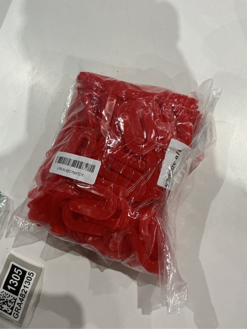 Condition photo showing New/Like New for dgsl tile leveling system tile spacers 1/8 inch, 300 pieces horseshoe shim u shape plastic tile leveling clips for various types of tile leveling 1/8*300 red