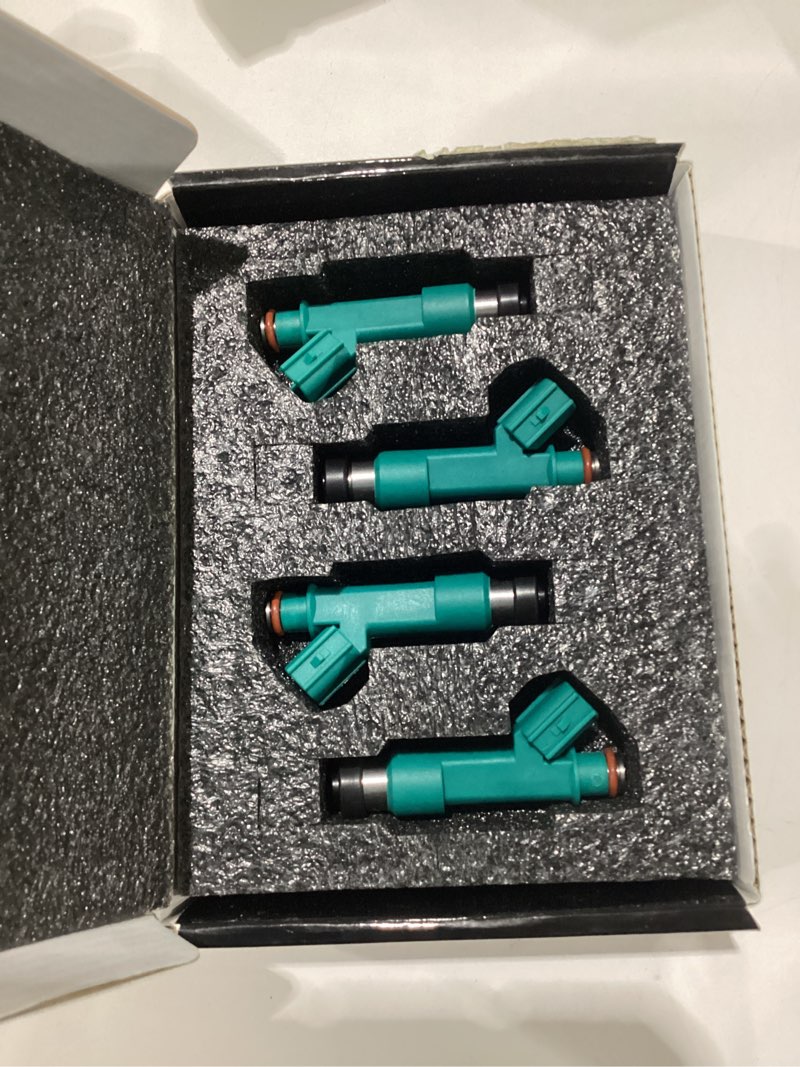 Condition photo showing New/Like New for 12 holes fuel injectors set of 4, compatible with toyota camry 2004-2009, corolla 2009-2013, highlander 2004-2007, matrix 2009-2013, rav4 2004-2008, scion tc 2005-2010, xb 08-15-2.4l l4