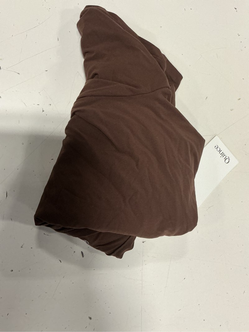 Condition photo showing As Is for women's second skin t-shirt bodysuit, m, cocoa