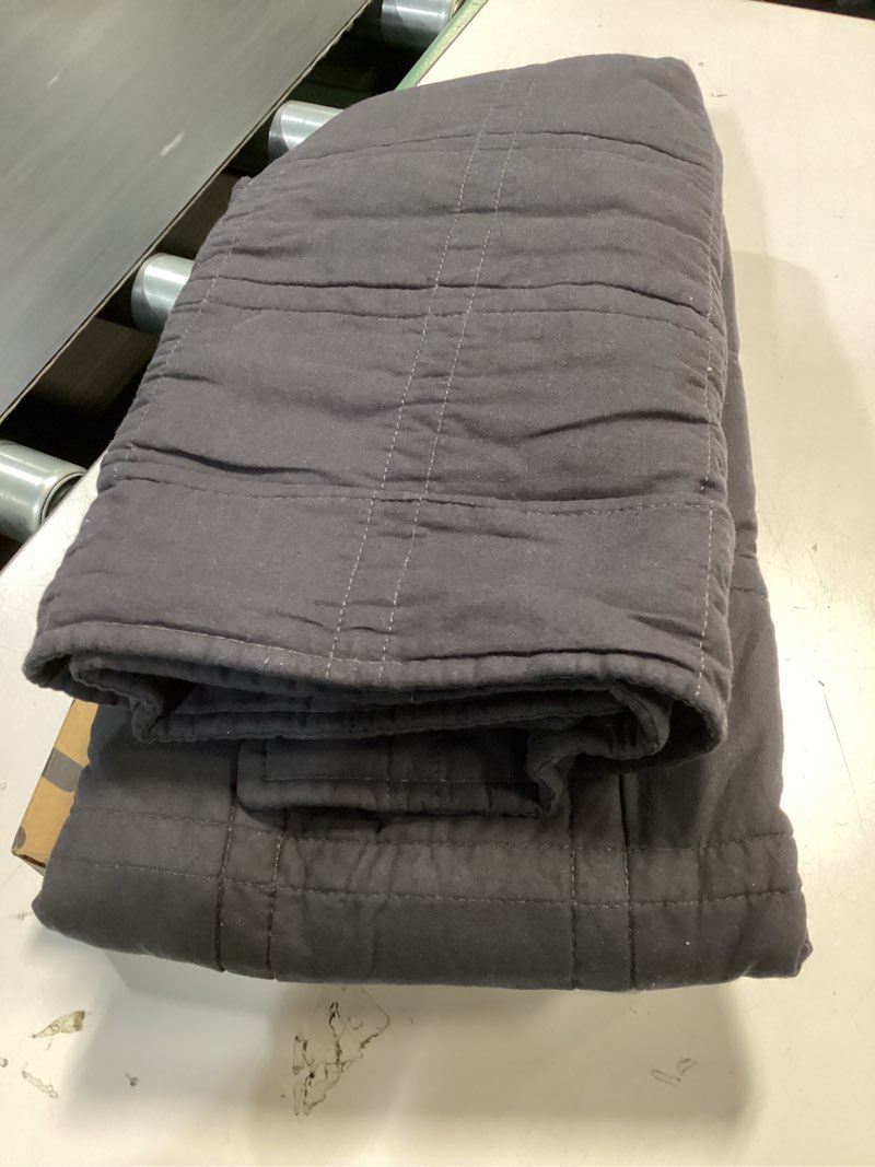 Condition photo showing Good Condition for hh cotton square pillow shams black 20”x26” 2 pcs