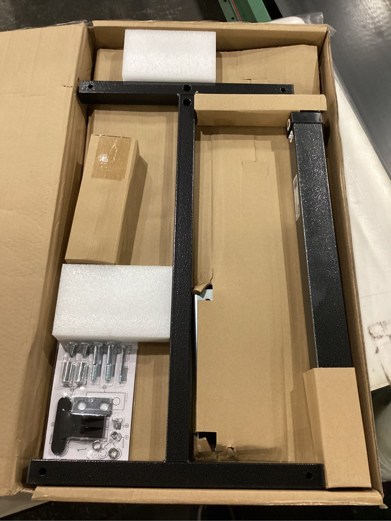 Condition photo showing New/Like New for Drive Medical 13067 Non Tilt Top Overbed Table with Wheels and Secure Height Adjustment,Tray Table for Hospital or Home Use, Bedside Rolling Overbed Table, Silver Vein Silver Vein Table