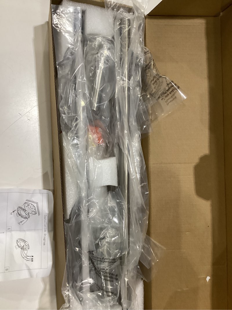 Condition photo showing As Is for silver light fixture