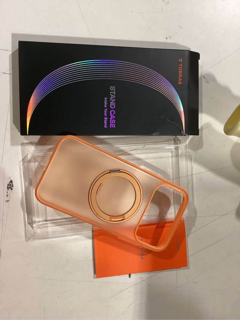 Condition photo showing New/Like New for MAGIC JOHN 360° Rotatable Magnetic Invisible Stand for iPhone 17 Pro Max Case [Camera Control Button] [Compatible with MagSafe] 16FT Shockproof for iPhone 17 Pro Max Case with Kickstand, Clear iPhone 17 Pro Max Clear