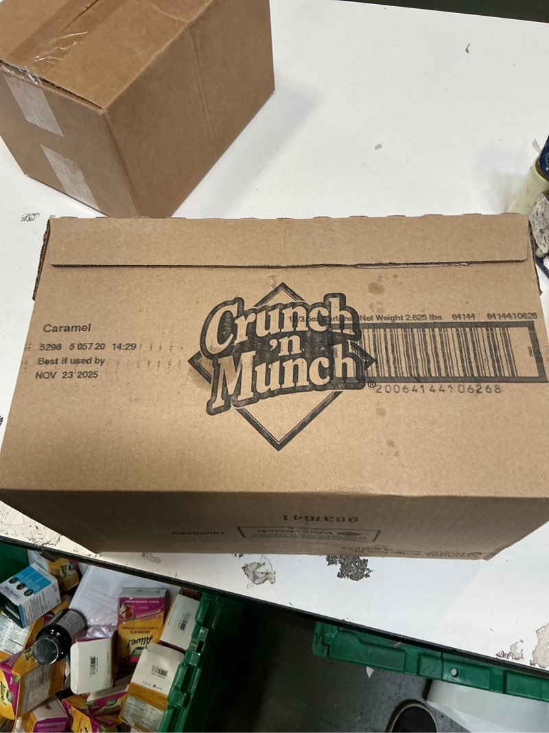 Condition photo showing New/Like New for CRUNCH 'N MUNCH Buttery Toffee Popcorn with Peanuts, 3.5 oz. (Pack of 12) 3.5 Ounce (Pack of 12)