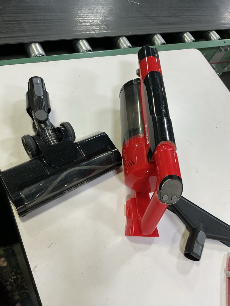 Condition photo showing As Is for 350W Cordless Vacuum Cleaner for Milwaukee M18 Battery, 35kPa Brushless Lightweight Stick Vacuum with 3 Mode Suction, 6 in 1 Stick Vacuum Cleaner with HEPA for Floor, Carpet, Car, Battery Not Included