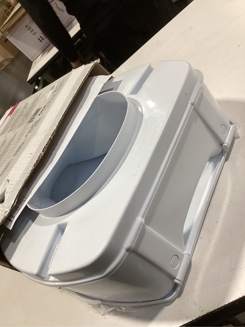 Condition photo showing Good Condition for Homecraft Savanah Raised Toilet Seat with Lid, 4" Elevated Seat for Seniors, Universal Fit for Most Standard Toilets, Portable & Tool-Free, Seat Riser, Ergonomic Design, White 4" Seat with Lid