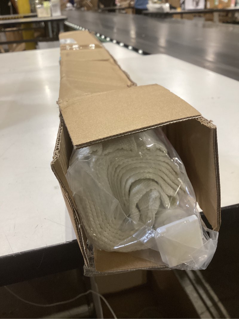 Condition photo showing Good Condition for lazblinds no drill roman shades for windows, cordless light filtering window shades with uv protection, polyester fabric for bedroom & living room, 20" w x 64" h, off white light filtering - off white 20"w x 64"h