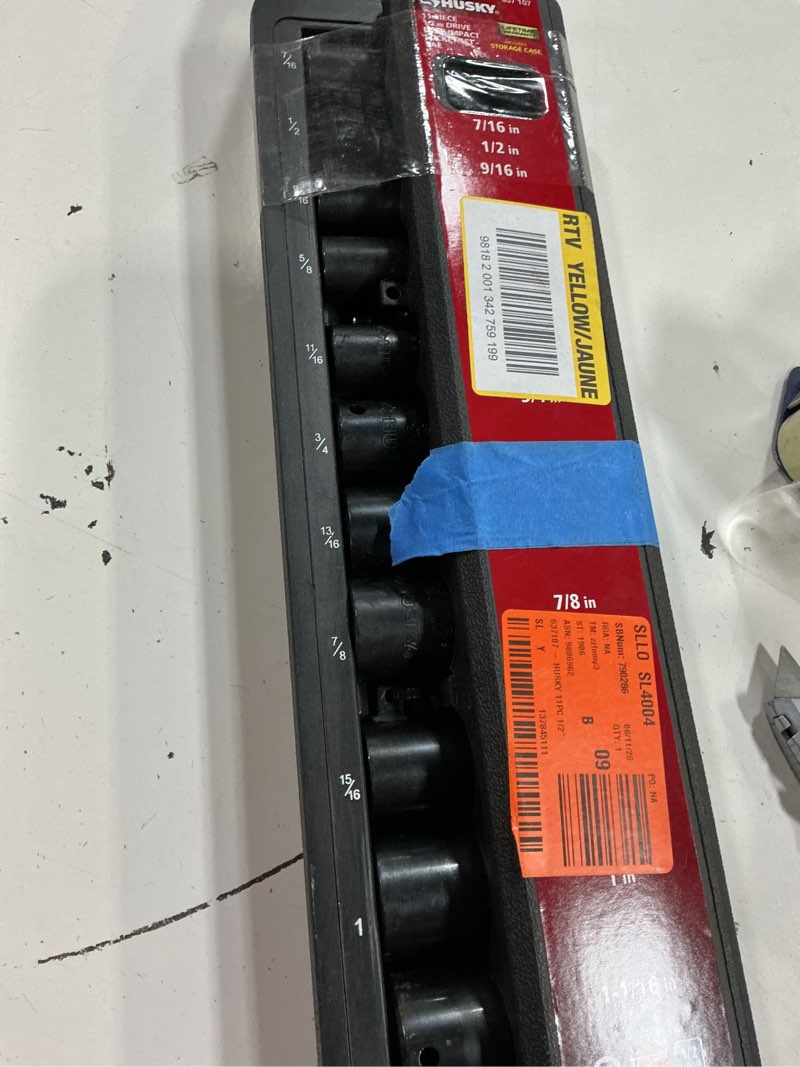 Condition photo showing Good Condition for 1/2 in. drive sae 6-point deep impact socket set with storage case (11-piece)