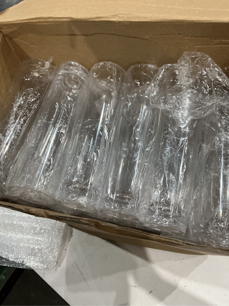 Condition photo showing Good Condition for didaey 48 pcs acrylic cylinder bud vases for centerpieces, acrylic plastic tall flower vase clear small vases bulk for single rose table centerpiece wedding home indoor desk office party decorations clear 48