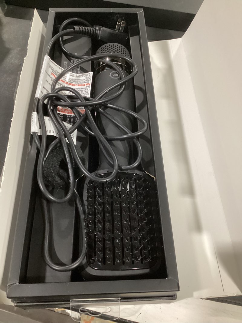 Condition photo showing As Is for kristin ess hair volumizing blow dryer brush - blowout + hair straightening brush - ceramic + ionic - dry, smooth + volumize hair - flat padel base for faster blowout - 3 wind speeds + 4 heat settings