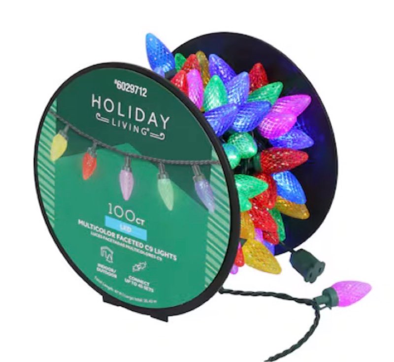 Holiday Living 100-count 66-ft Multicolor LED String Christmas Lights