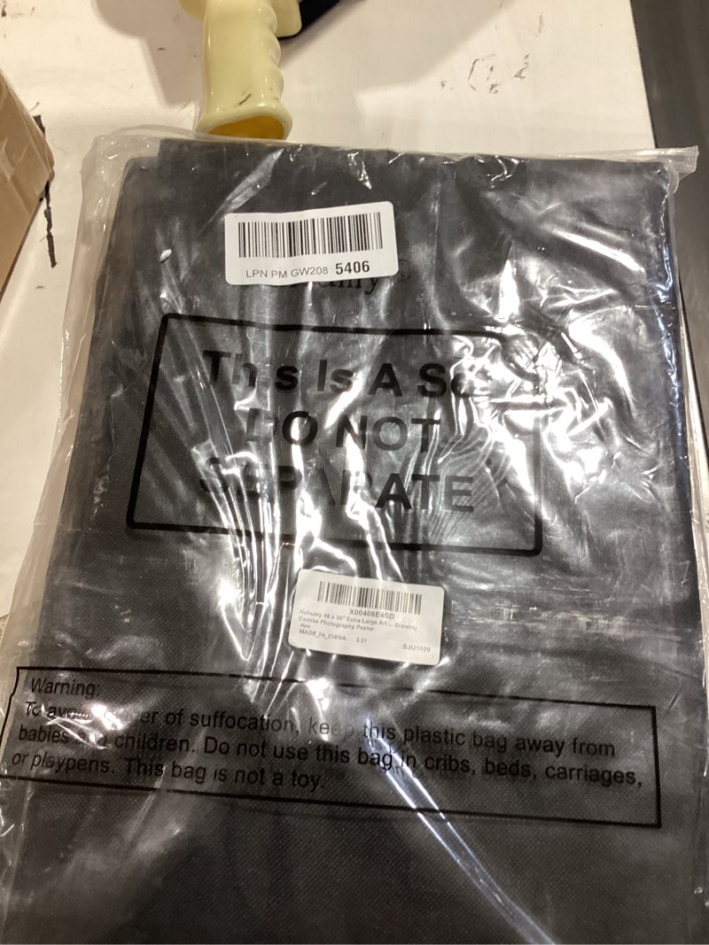 Condition photo showing New/Like New for huhumy 48 x 36'' extra large artist portfolio case with shoulder, waterproof leather corners black art portfolio bag for drawing sketching poster artwork drawing canvas photography poster