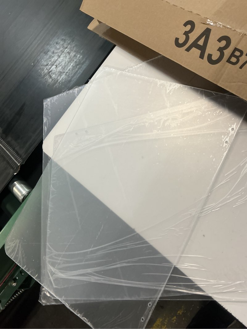 Condition photo showing Good Condition for lovemolly 3 pack 8"x10" plexiglass sheets 1/8" thick, clear acrylic board 8 "x 10" 3