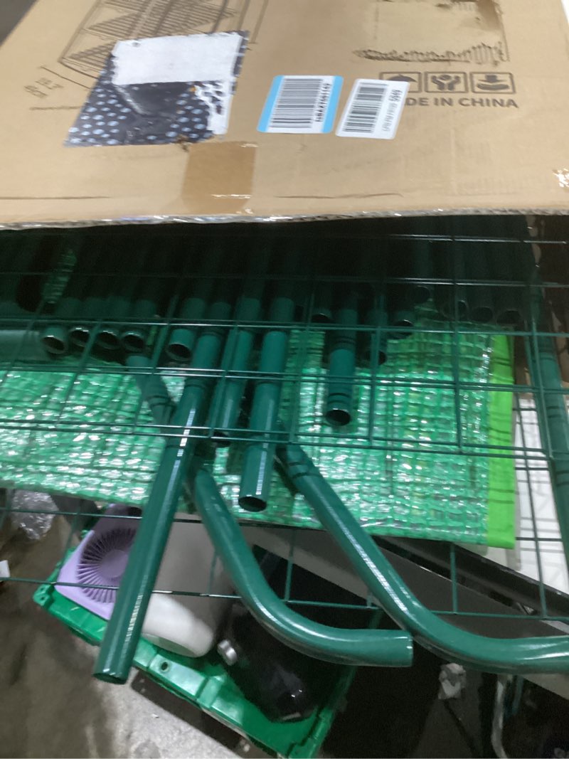 Condition photo showing Good Condition for 4 tier mini greenhouse - portable indoor outdoor green house with 24lbs per shelf, durable pe cover & tool-free assembly for garden balcony patio backyard green pe 4 tier