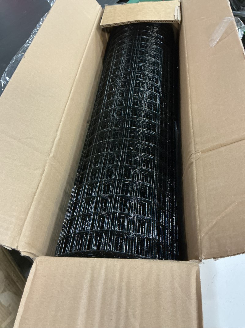Condition photo showing Good Condition for tongmo 24" x 50' black hardware cloth, 1inch mesh chicken wire fence, 19 gauge vinyl coated wire and welded wire roll,garden fence, poultry netting for rabbit/duck/chicken coop