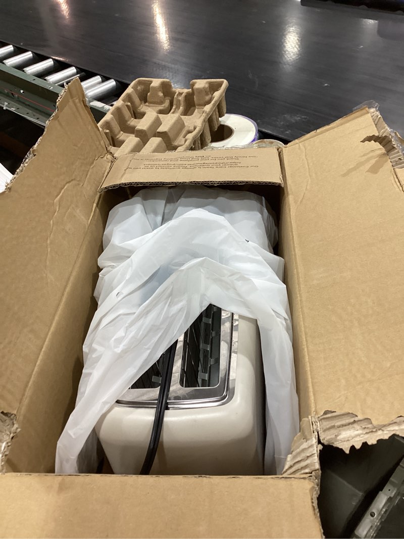 Condition photo showing Good Condition for Elite Gourmet ECT4123 Long Slot 4 Slice Toaster, Extra Wide 1.5" and 5.1" Deep Slots, Bagel, Defrost & Cancel Functions, 6 Toast Shade Settings, Fits Bagels, Waffles, Artisan Breads, Stainless Steel 4 Slice Stainless Steel
