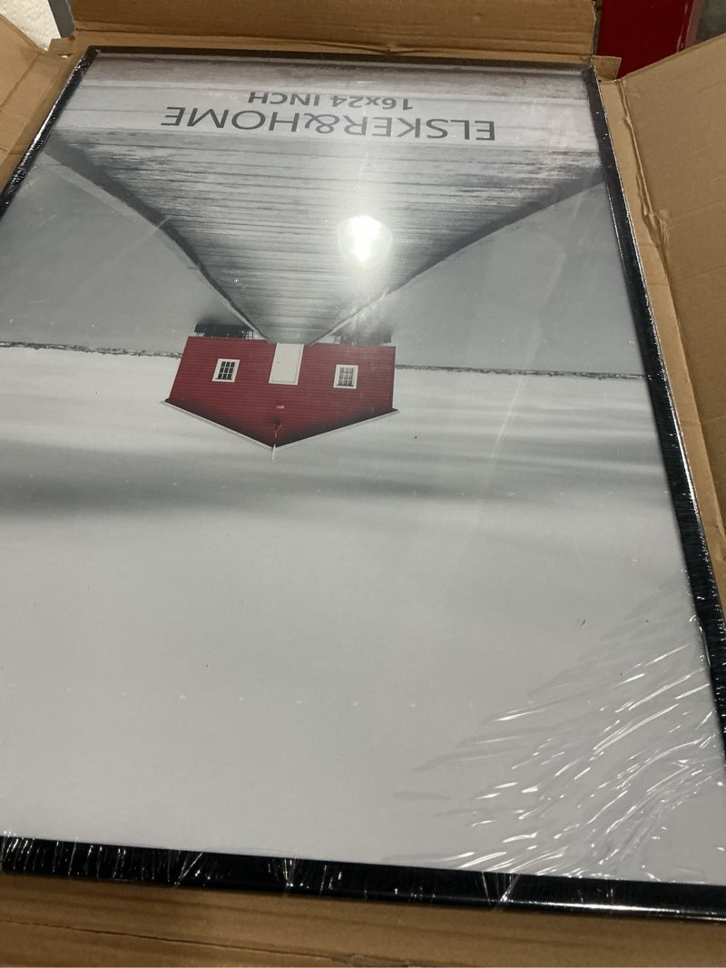 Condition photo showing Good Condition for elsker&home 16x24 poster frame 3 pack, black picture frame for horizontal or vertical wall mounting, sturdy and scratch-proof black 16 x 24