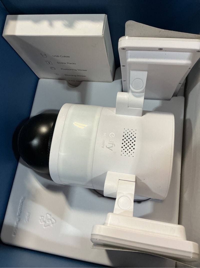 Condition photo showing Good Condition for eufy security floodlight camera e340 wired,360° pan and tilt,24/7 recording,dual-band wi-fi, 2,000 lumens,motion-activated,dual camera,homebase 3 compatible,local storage,no monthly fee (renewed)