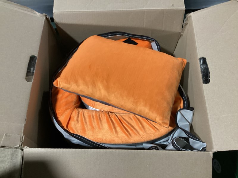 Condition photo showing Good Condition for gaialoop 3 inch memory foam camping mattress, dual layer thick sleeping camp pad for car tent cot, roll-up portable glamping floor bed for guests sleepover[kid: 62 * 23 * 3"]