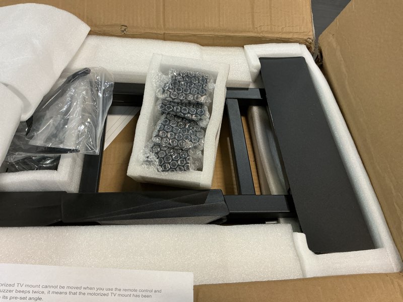 Condition photo showing Good Condition for Full Motion TV Wall Mount for 65-86in Large TVs, Long Arm Smart Slim Folding Wall Mount ±90° Swivel 