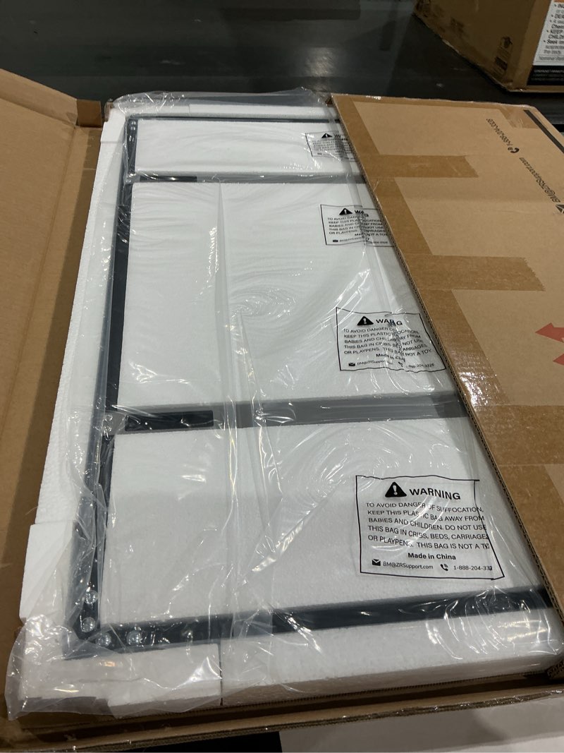 Condition photo showing New/Like New for tetote black bathroom mirror for over sink 24" x 30" matte black rectangle beveled framed bathroom vanity mirror, tempered glass, shatterproof, stronger frame, modern farmhouse bedroom, entryway 30"l x 24"w matte black